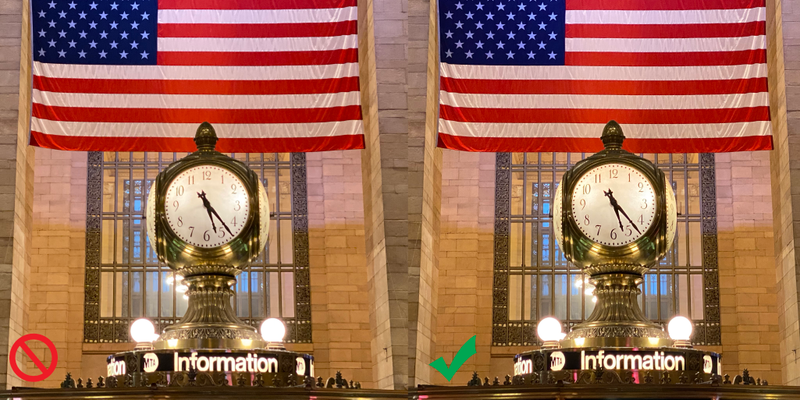 Deep Fusion off (left), Deep Fusion on (right)